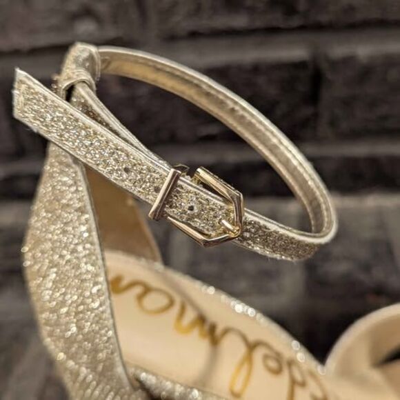 Sam Edelman Gold Heel Sandals size 6.5 - Picture 4 of 10